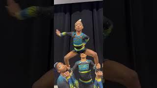 SHE IS SERVING!! #cheer #stunt