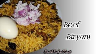 #beefbiryanirecipe | How to make Beef Biryani | One Pot Beef Biryani | Tamil | SouthIndianFeast