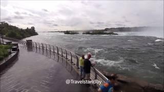 WALKING AROUND NIAGARA FALLS  USA SIDE