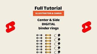 How to create digital SVG binder rings in illustrator