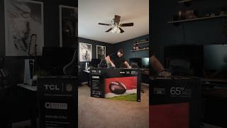 Unboxing of my new office TV! 65” TCL QM8 120hz QLED Mini-LED