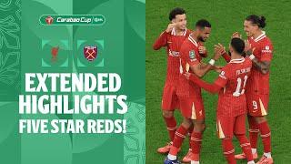 FIVE STAR REDS! | Liverpool v West Ham United extended highlights