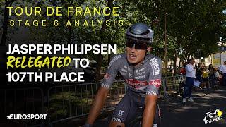 Tour de France Stage 6 Analysis: Jasper Philipsen relegated to 107th place in sprint at Stage 6 