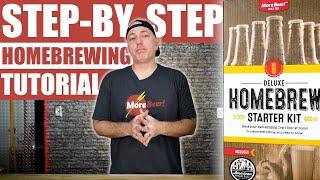 How to BREW YOUR OWN BEER | MoreBeer! Deluxe Homebrew Starter Kit | Beer Brewing Demo for Beginners