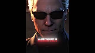 Albert Wesker in RE4R vs RE5  [4K] | Resident Evil #shorts