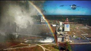 A Rainbow View of NASA's RS-25 Engine Test