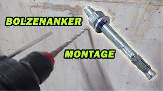 BOLZENANKER MONTAGE IN DER BETONWAND | TUTORIAL | SCHWERLASTANKER | Maueranker | FACTOREM