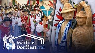  Mortiner Dorffestival 2024 in St. Martin in Passeier, Südtirol - Einzug, Festmesse & Festumzug