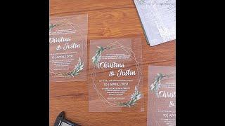 0.5 mm VS 1mm VS 2mm acrylic wedding invites. Which one do you prefer?