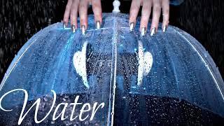 ASMR Umbrella Water Spritzing, Brushing, Tapping & Rain