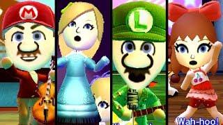 Super Mario TOP 10 SONGS ft. Peach, Pauline & Bowser Miis (3DS)