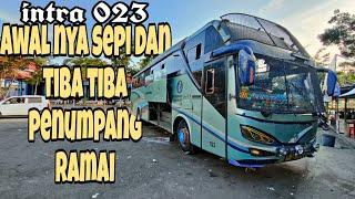 BUS INTRA INI AWAL NYA SEPI DAN TIBA2 PENUMPANG BERDATANGAN