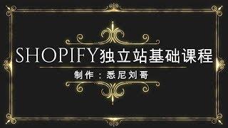 Shopify中文教程2019-【1.为什么做独立站 】跨境小白从0到1快速学习Shopify教程100节实操系列课-悉尼刘哥主讲Shopify开店课程