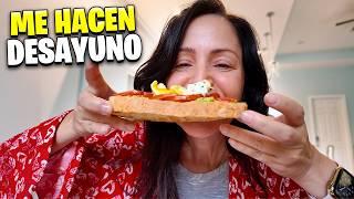 Los Hombres Me Preparan Un Desayuno 5 ESTRELLAS  Sandra Cires Vlog