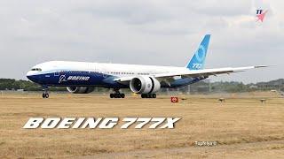 Boeing 777X Pilots wows crowd with impressive steep approach and short landing