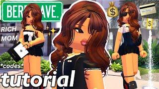 Realistic RICH MOM Tutorial & Outfit Codes For Berry Avenue!