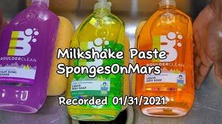 Sponge ASMR: Milkshake Squeezes