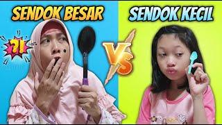 Sendok Besar VS Kecil  Challenge Aqilla Melawan Mbak Kunyit | Aqilla's Diary