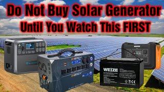 DO NOT Buy A Solar Generator Until You Watch This Video First
