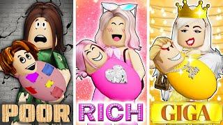 Rich vs Poor vs GIGA Mom en BROOKHAVEN  Mini Pelicula Roblox | Gwen Roblox Español