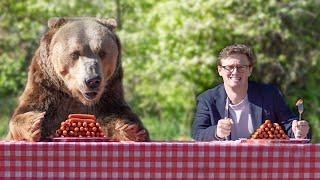 I Challenged A Grizzly Bear To A Hotdog Eating Contest