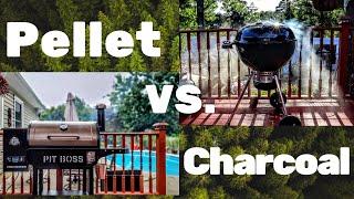 Pellet grill vs Charcoal | Pit Boss 820 vs Weber Master Touch Premium Kettle | 28 day dry aged Steak