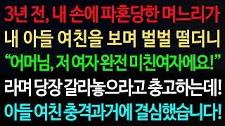 실화사연-3년 전, 내 손에 파혼당한 며느리가 내 아들 여친을 보며 벌벌 떨더니 “어머님, 저 여자 완전 미친여자에요!” /노후/사연/오디오북/인생이야기