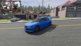 Just chilling in beamng drive, driving a subaru. Logitech G27 Cam.