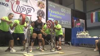 Tsvetkova Svetlana 84kg of 2012 IPF World Women's Championships