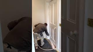 spray painting doors & architraves