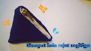 DOMPET KOIN RAJUT SEGITIGA