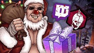 SCARING TWITCH STREAMERS W/ SANTA CLOWN | Dead By Daylight