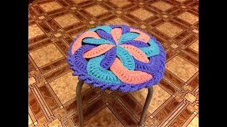 Оригинальная сидушка для стула крючком/Original crochet chair seat