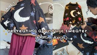 knitting diaries ️| recreating a vintage sweater & enjoying winter days ~