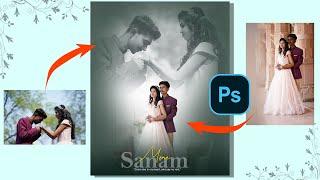 How to Make Pre wedding Photo Poster - Photoshop Tutorial | duel effect #photoshop #yt #ps #yt20