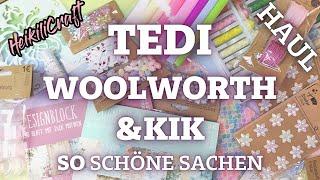 Tedi  Woolworth und KIK Haul  Cooles Zeug für meine Bastelecke