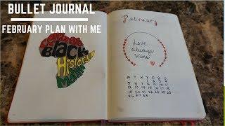 Bullet Journal | February Plan with Me Black History Month