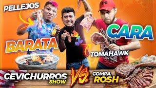 CARNITA ASADA Barata VS Cara  SORPRENDÍ a Los Cevichurros Show en este RETO