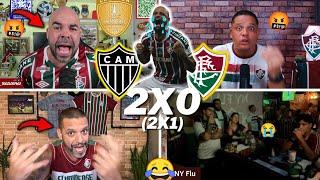 REAÇÕES TRICOLORES ELIMINADOS E TRISTEZA TOTAL- ATLÉTICO-MG 2X0 FLUMINENSE- LIBERTADORES VAMOS RIR K