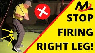 Stop Firing Right Leg In The Golf Swing w/ This Simple Drill