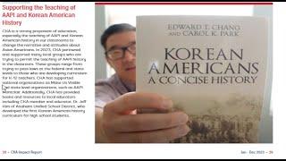 E517: Korean American Studies Story in Council of Korean Americans (CKA) Impact Report 2023