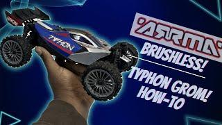 Arrma Typhon Grom!  How to go brushless! Speed test and bash session!