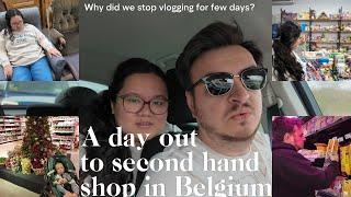 A day out to cheap second hand shop in Belgium | Filipina-Romanian Couple