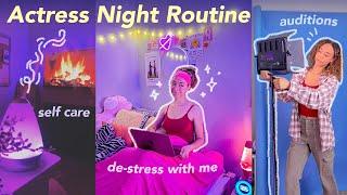 ACTRESS NIGHT ROUTINE! *:･ﾟhow to de-stress after a busy day of acting auditions!