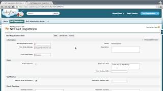 Self Registration Setup