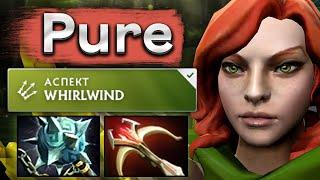 Лучший керри Интернешнла? Пьюр на ВРке - Windranger Pure 7.37 DOTA 2