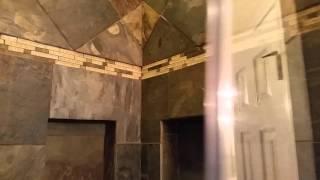 Beautiful bathroom with Slate tile. Houston tile works