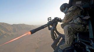 Impressively Powerful M134 Minigun in Action - Aerial Gunnery Exercise