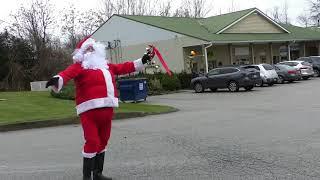 Santa Claus kicks of the holiday season with a visit to Original Vinyl Records on RSD Black Friday