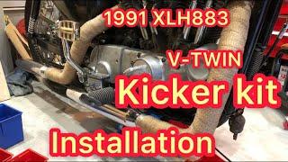 1991 XLH883 Sportster V-TWIN Kicker kit installation